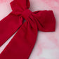 Cherri - Pink Needlecord Hair Bow