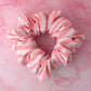 Kelly- pink and white striped Gym & Swim XL Scrunchie