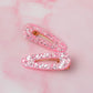 Blush - Bright Pink Resin Hair Clips