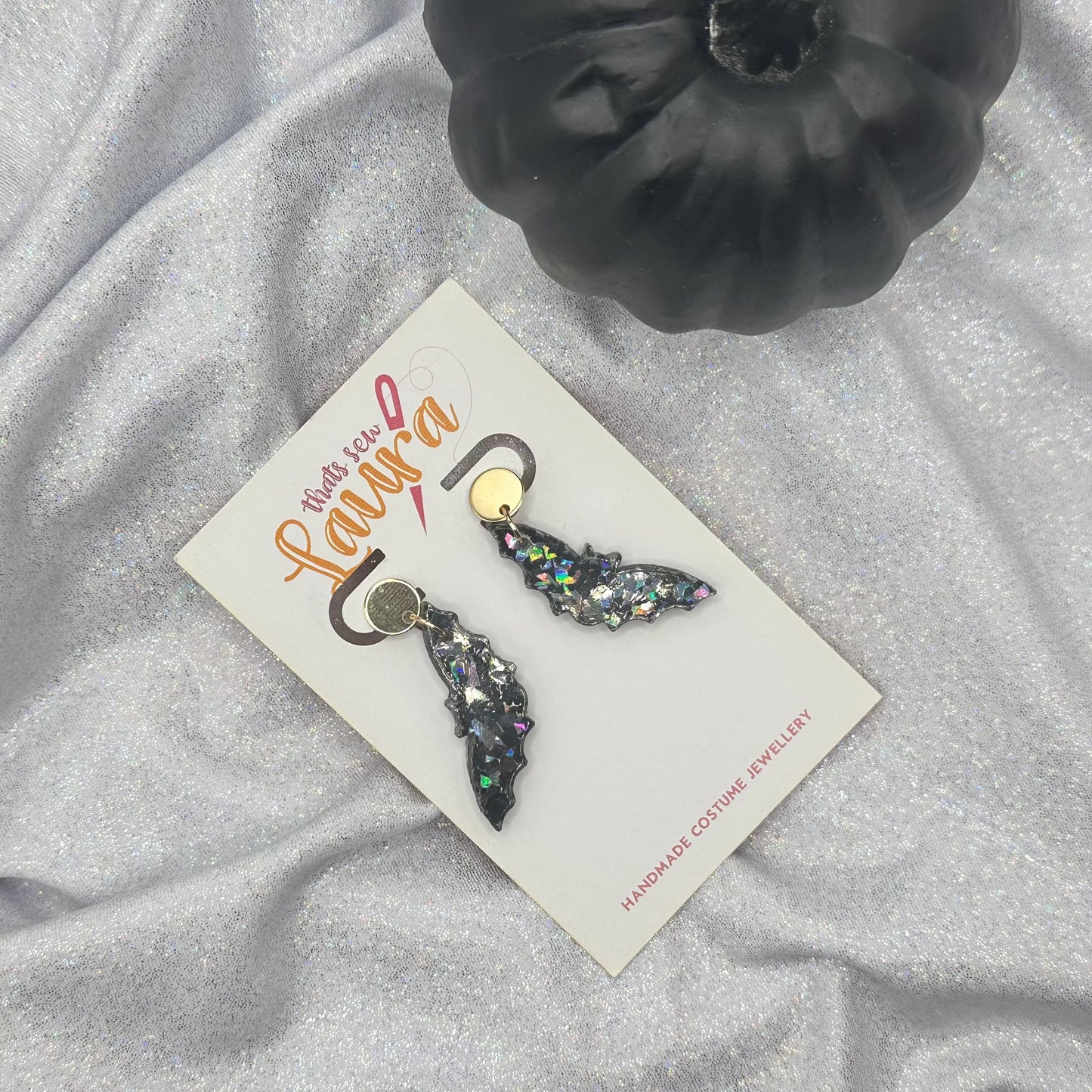 It's Bats - Drop stud earrings