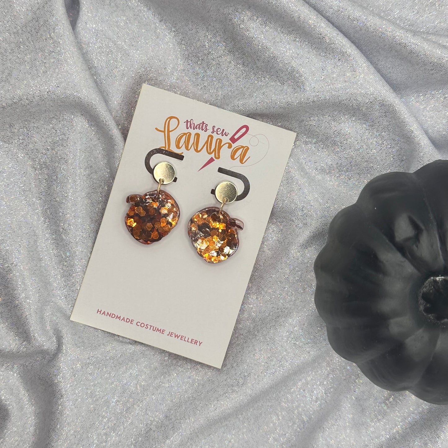 It's Pumpkins! - Drop stud earrings