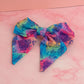 Chakra - Chakra spiritual print cotton classic Hair Bow
