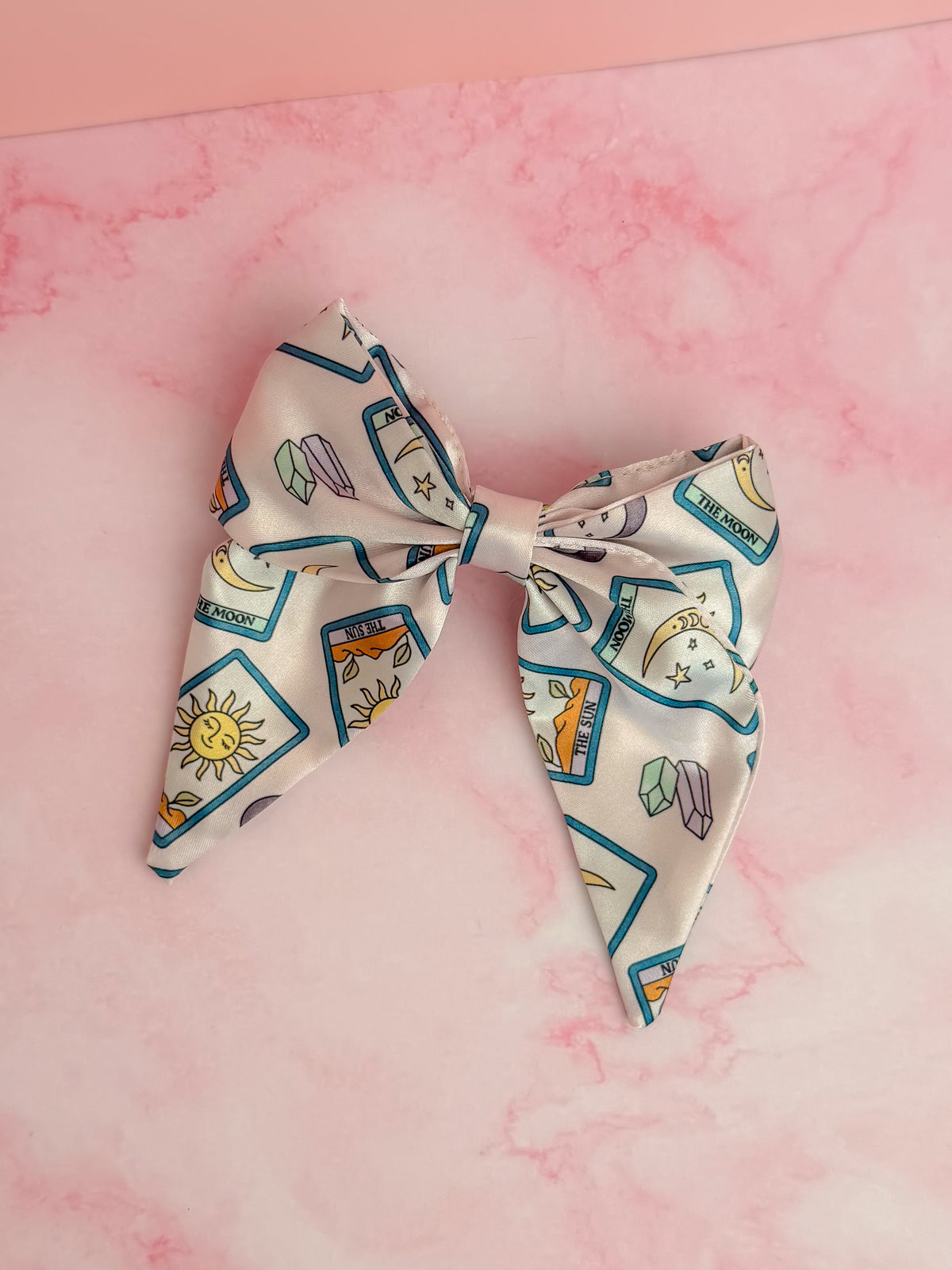 Tarot - Exclusive tarot card print Satin classic Hair Bow