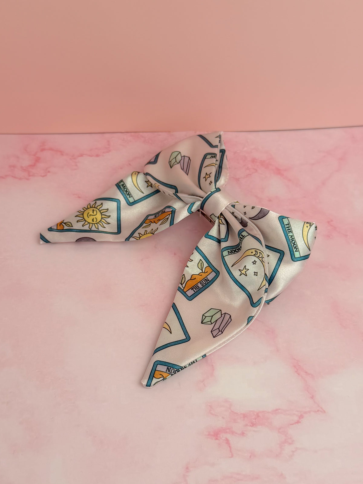 Tarot - Exclusive tarot card print Satin classic Hair Bow