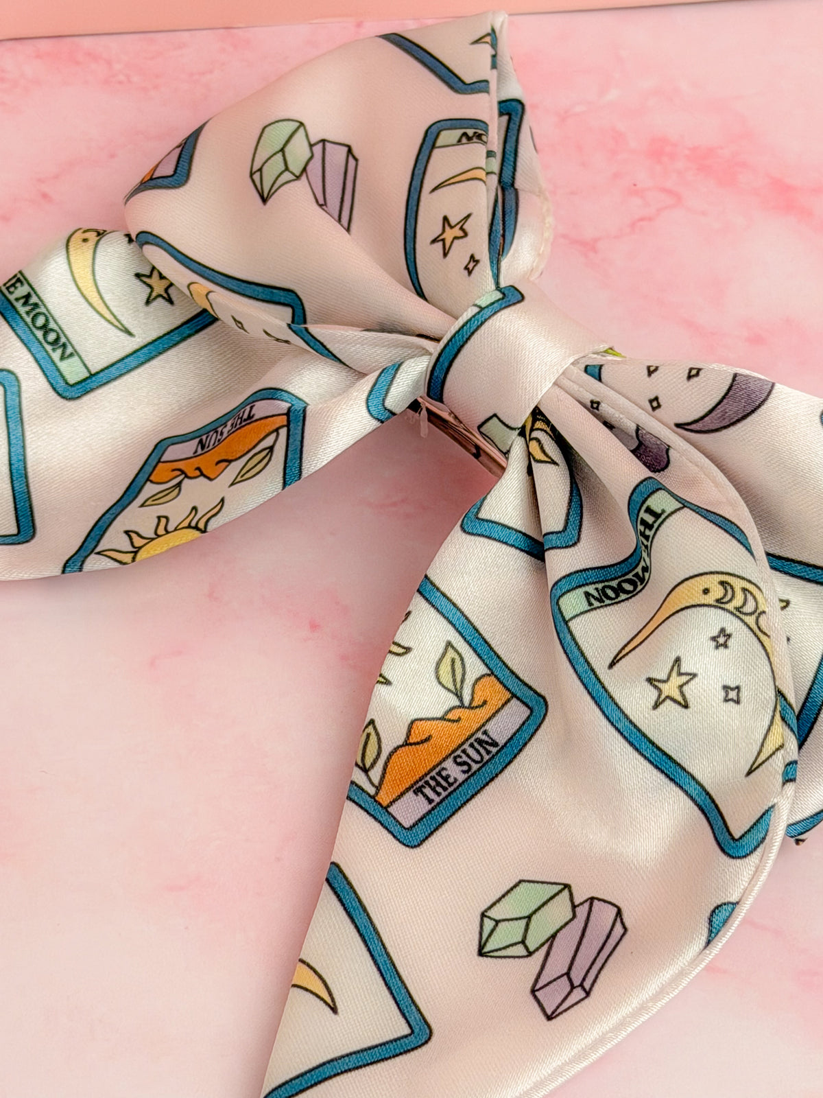 Tarot - Exclusive tarot card print Satin classic Hair Bow