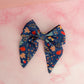 Fall Walks - Autumn Leaf print cotton classic Hair Bow