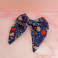 Fall Walks - Autumn Leaf print cotton classic Hair Bow