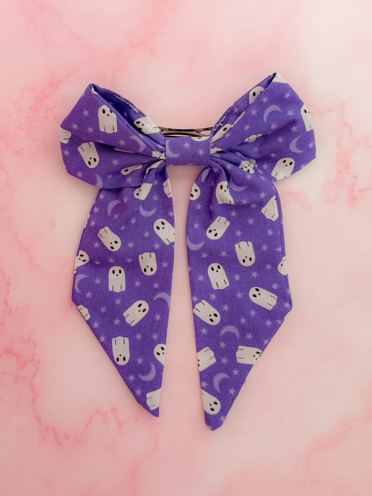 Boo to you - Exclusive Ghost print long Hair Bow