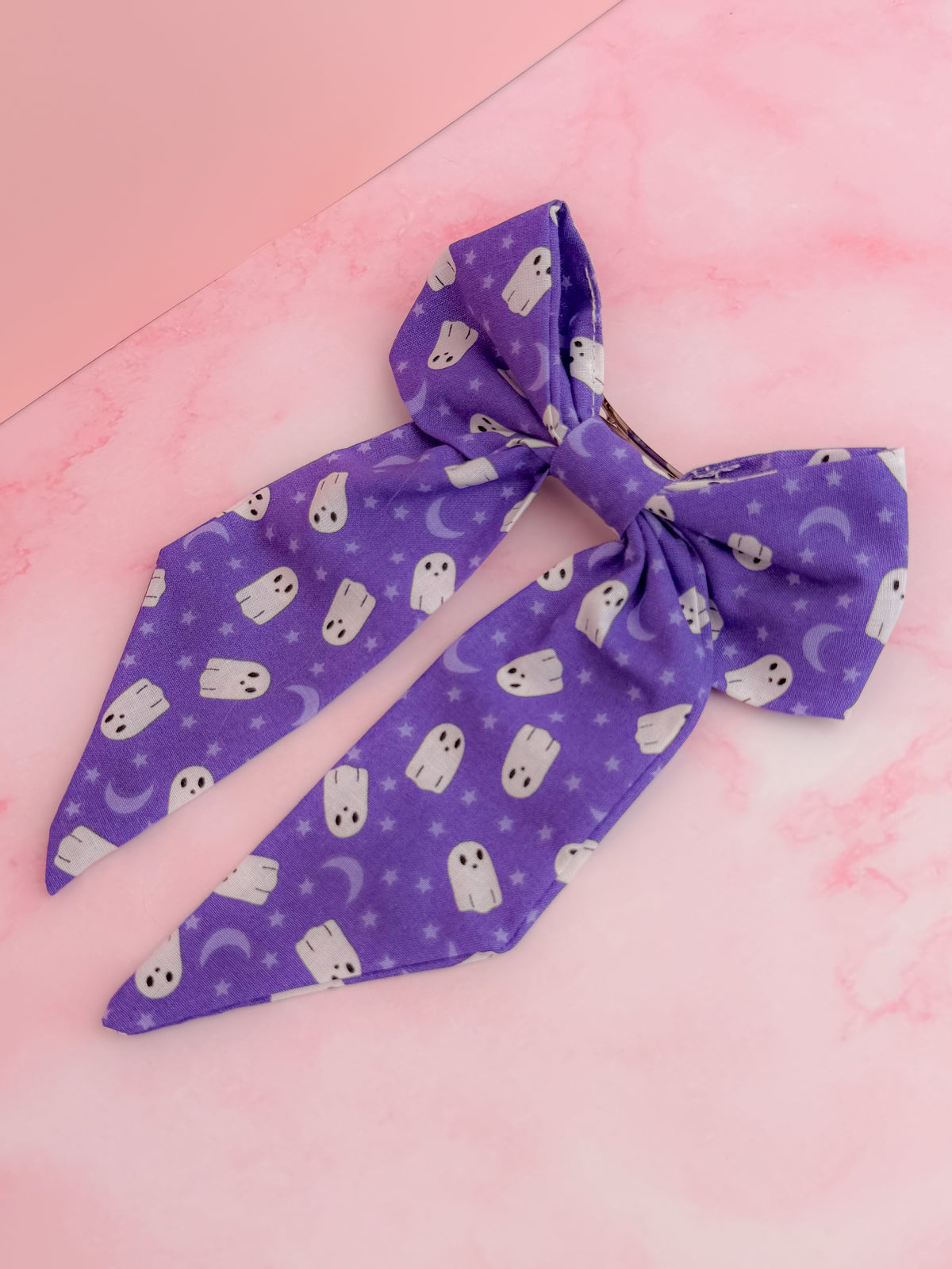 Boo to you - Exclusive Ghost print long Hair Bow