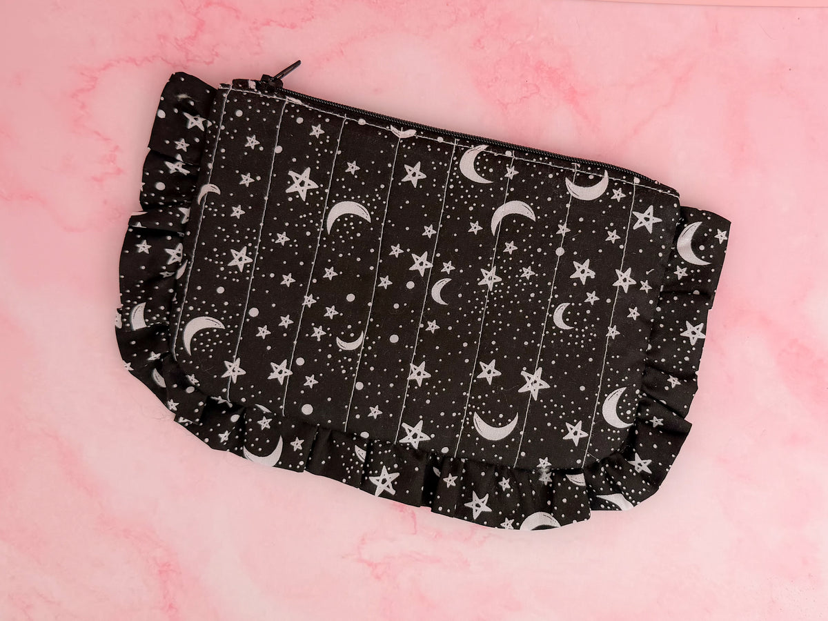 Night Sky -  Zipper Pouch | Handmade Makeup & Accessory Bag