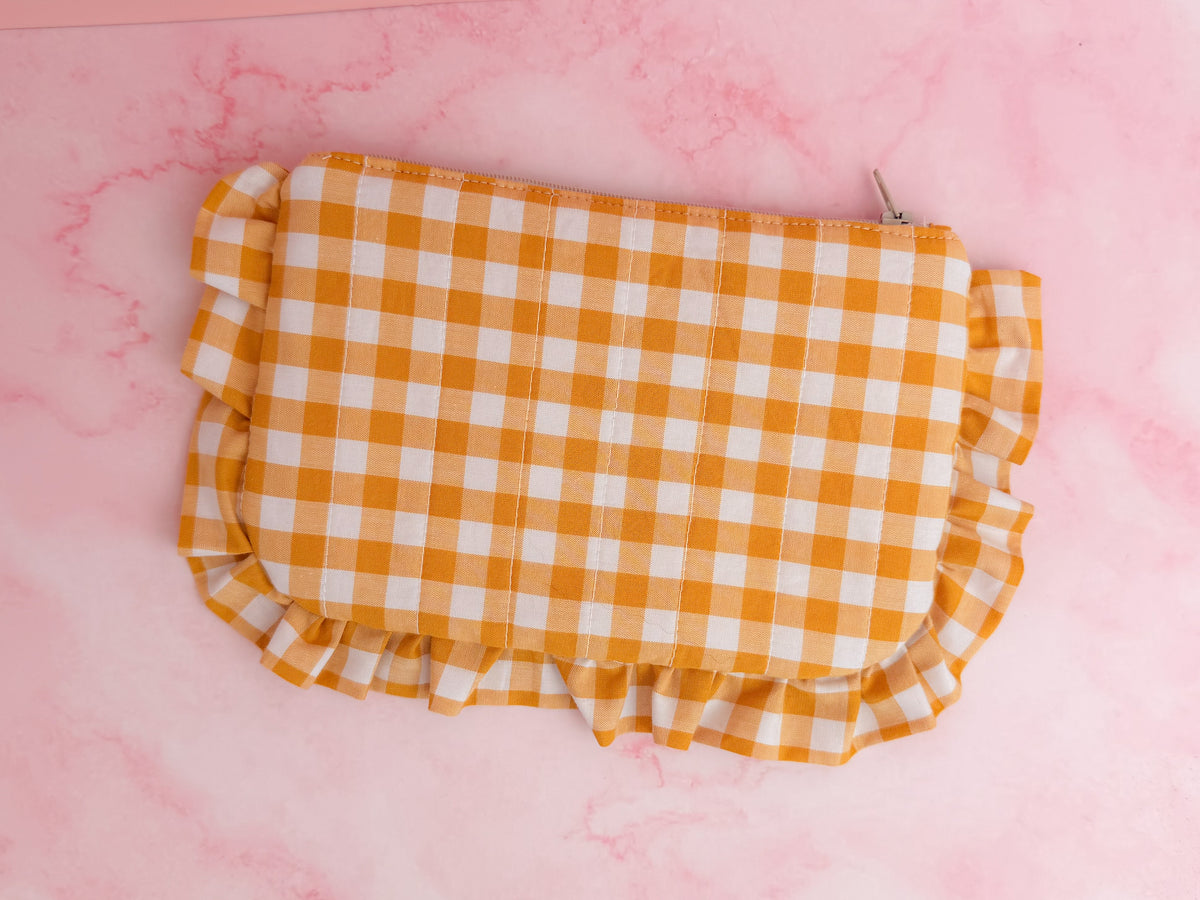 Harvest -  Zipper Pouch | Handmade Makeup & Accessory Bag