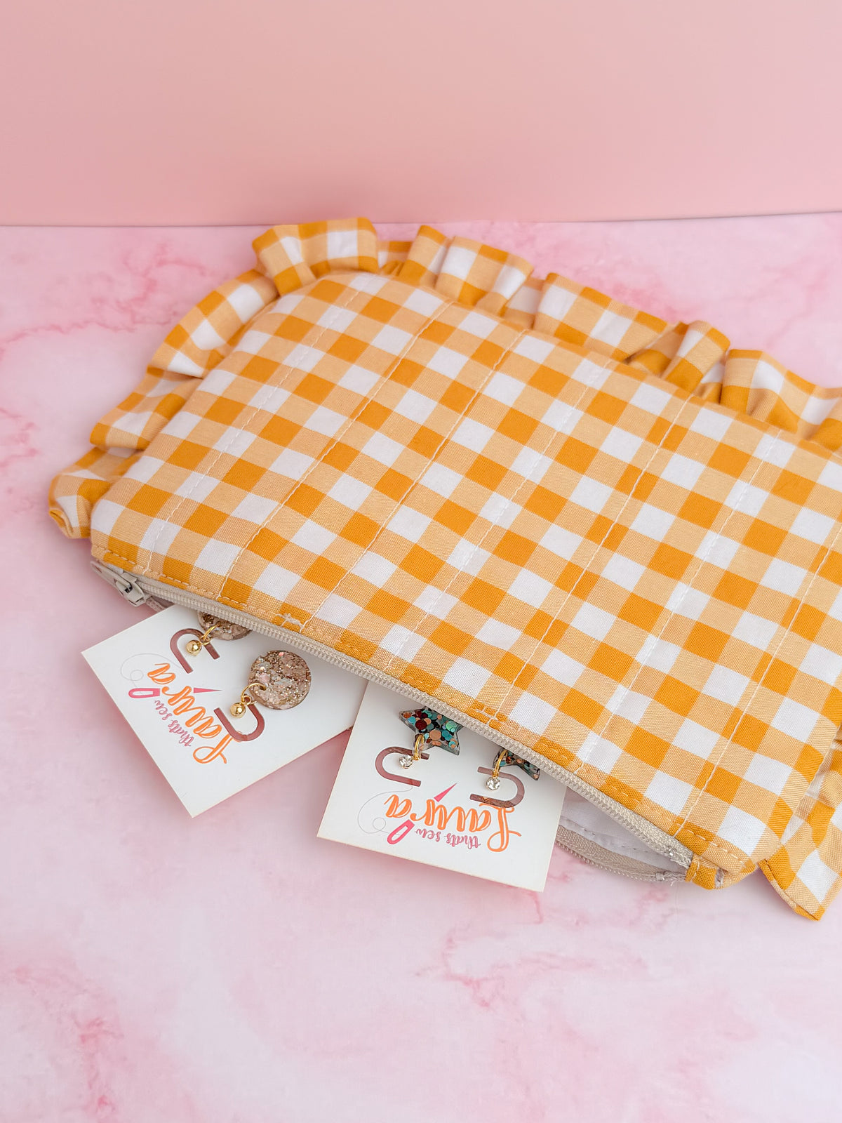 Harvest -  Zipper Pouch | Handmade Makeup & Accessory Bag