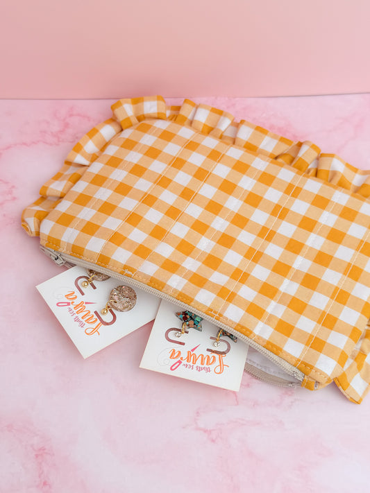 Harvest -  Zipper Pouch | Handmade Makeup & Accessory Bag