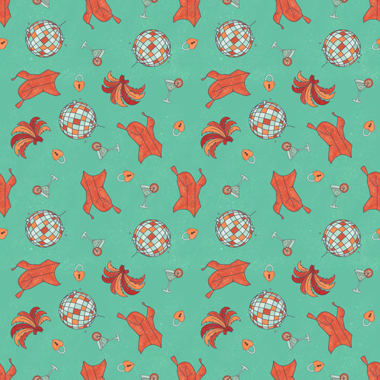 The Disco ball Era - Swiftie Eras inspired disco ball, cocktail and party fabric