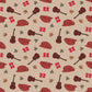 The Bold Confession Era - Swiftie Eras inspired Autumnal Red guitar fabric