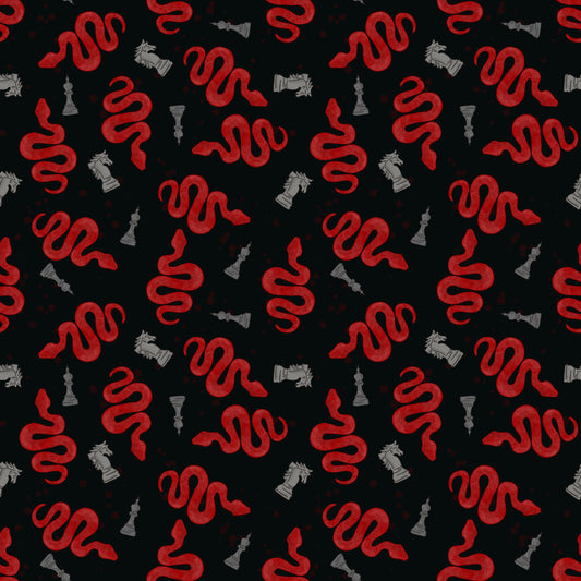 The Rebel Era - Swiftie Eras inspired snake and chess piece fabric