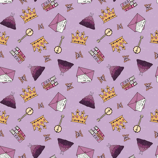 The Dreamy Muse Era - Swiftie Eras inspired Princess dress, crown and book fabric