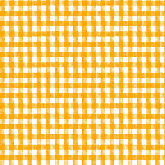 Gingham yellow and oranges