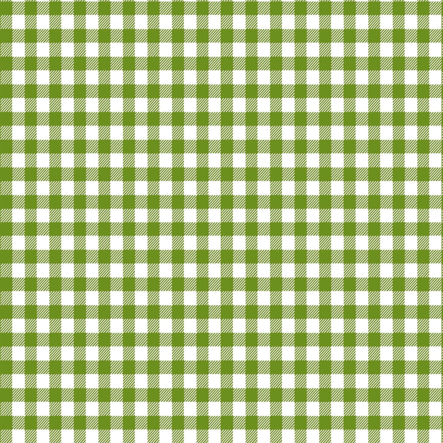 Gingham Blues and greens