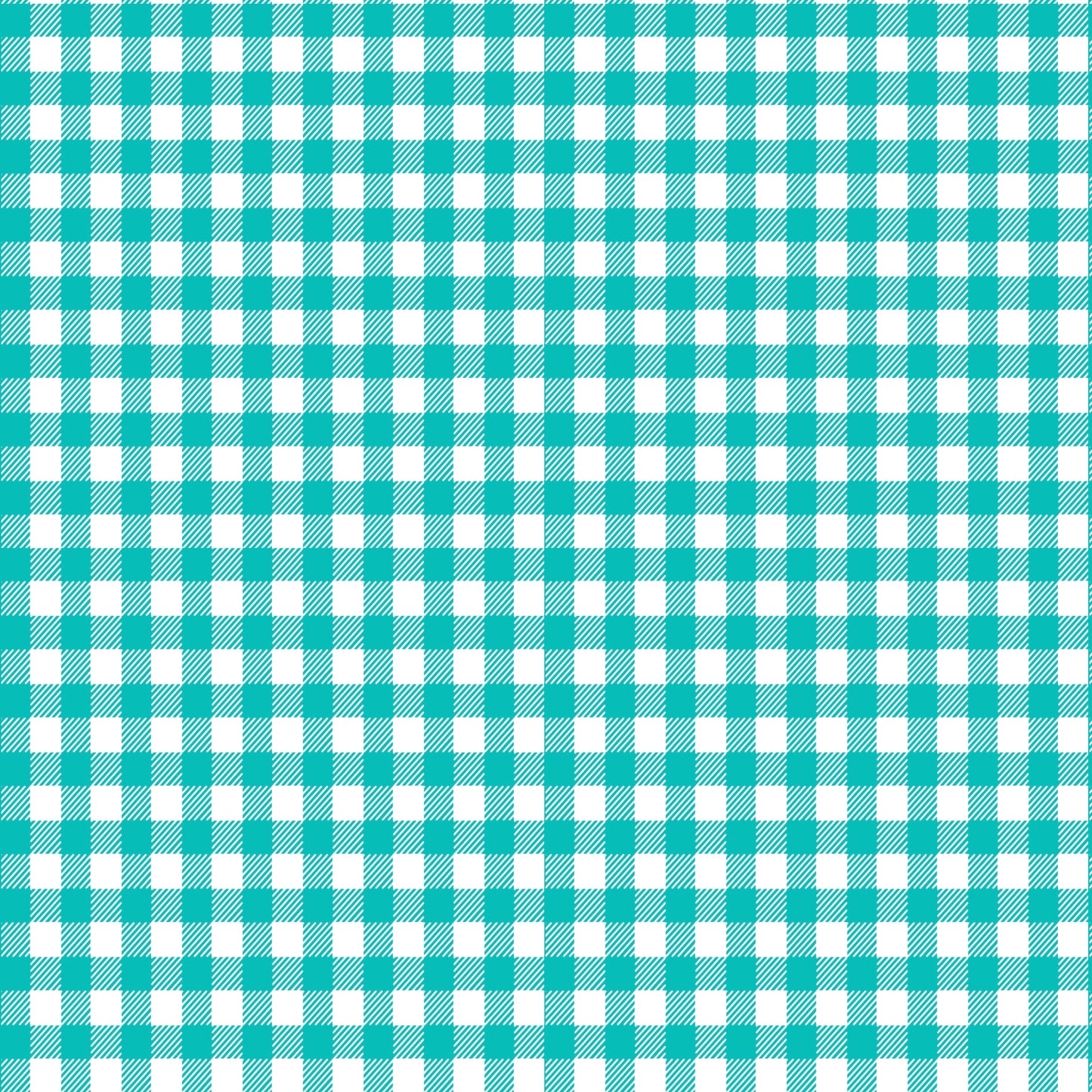 Gingham Blues and greens